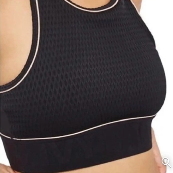 Ivy Park High Neck Racerback Fishnet Jacquard Texture Logo Band - size S - Picture 2 of 8